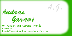 andras garami business card